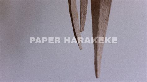 Paper Harakeke Dust To Dust Production Youtube