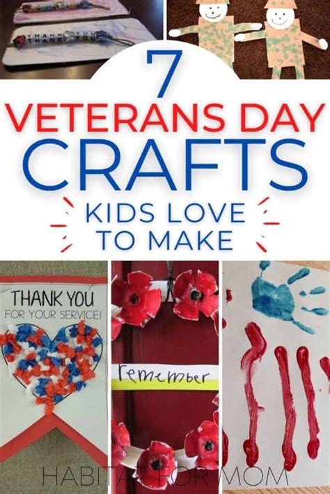 7 Easy Veterans Day Crafts For Kids To Make Habitat For Mom