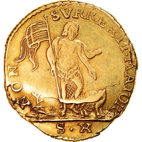 Coin Malta Order Of Emmanuel Pinto 10 Scudi 1762 Rare Gold