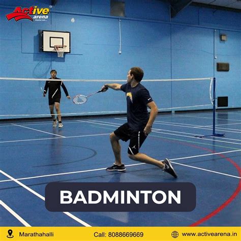Badminton court has a rectangular shape. We have 4 brand new badminton courts designed adhering to ...