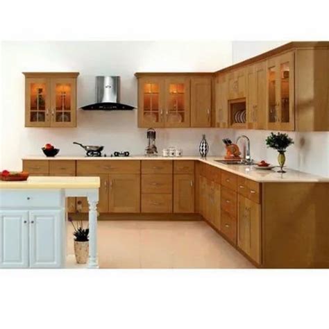 L Shape Laminated Plywood Modular Kitchen Warranty Years At Rs