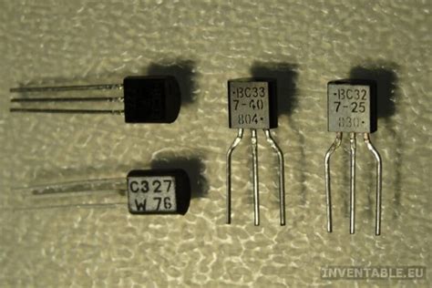 Fotografía de los transistores BC327 y BC337. | Circuito electrónico ...