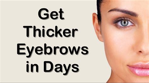 Here Are The 10 Best Ways To Grow Thick Eyebrow Naturaly In A Week Youtube