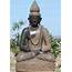 SOLD Stone Meditating Buddha With Brocade Robes 43 102ls4 Hindu 