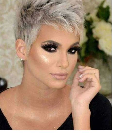 New Design Gray Hair Colors For Short Hair Pixie And Bob Hairstyles