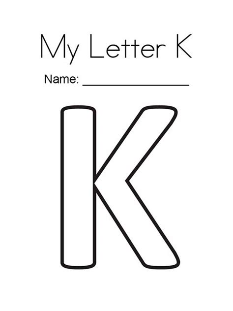 20 Printable Letter K Coloring Pages For Adults