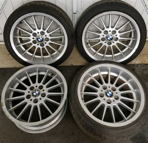 18 Genuine Bmw Style 32 Wheels E39 5 Series Staggered 8j And 9j