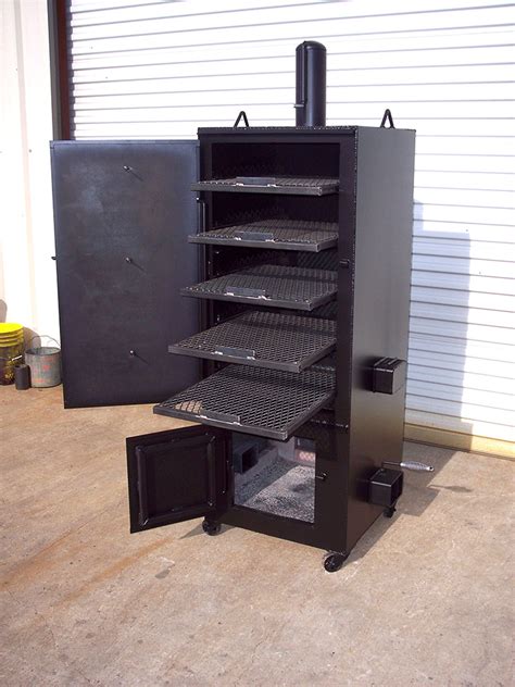 Yoder smokers 26 cimarron offset smoker on competition cart. Vertical Smoker - Johnson Custom BBQ Smokers