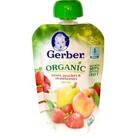 Not first time or anything, my baby has been eating them since 4m, we buy them from local. Gerber, Organic Baby Food, Pears, Peaches & Strawberries ...