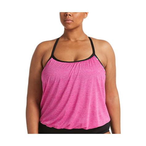 Buy Nike Texture Stripe Layered Tankini Female Extended Sizes At Amazon In