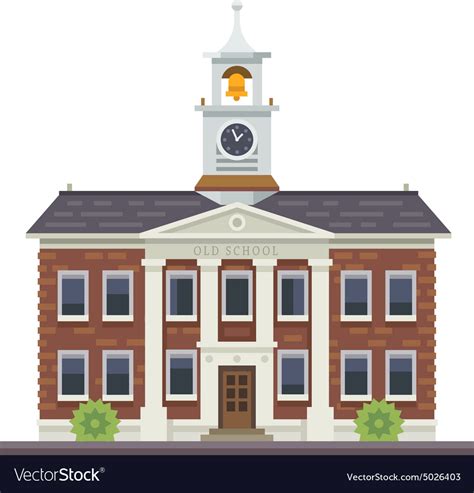 School Or University Building Royalty Free Vector Image