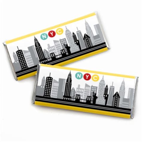 Big Dot Of Happiness Nyc Cityscape Candy Bar Wrapper New York City