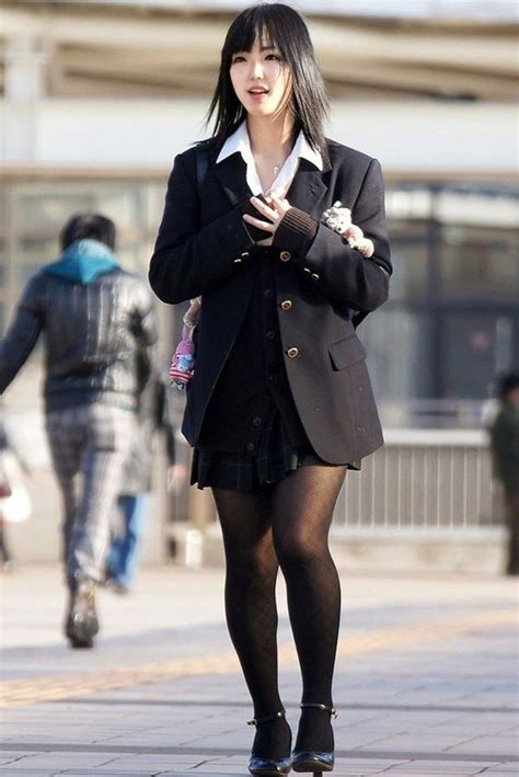 School Girl Outfit Cosplay Girls Girl Outfits Black Pantyhose Black Tights Asian Woman