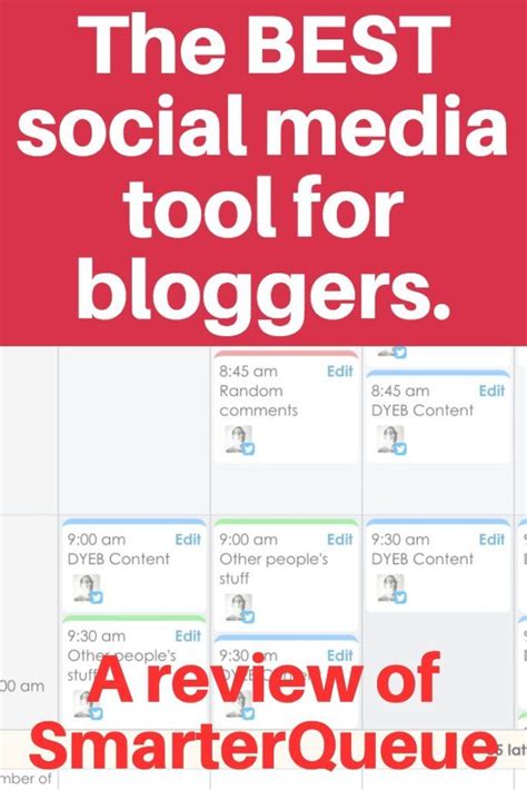 Smarterqueue Review The Best Social Media Tool For Bloggers Social Media Automation Social