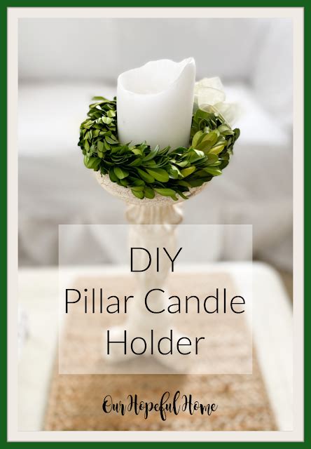 Our Hopeful Home How To Turn A Table Lamp Into A Pillar Candle Holder