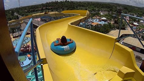 Amarelo Water Slide At Veneza Water Park Youtube
