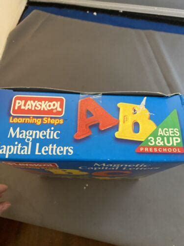 Magnetic Capital Letters With Braille Vintage Playskool Nos In Box