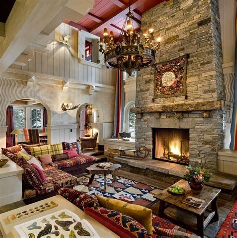 54 Living Rooms With Soaring 2 Story And Cathedral Ceilings Rustic