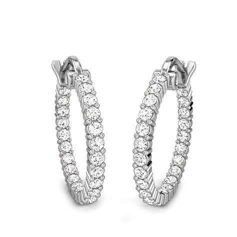 clarisse diamond earrings online jewellery shopping india white gold 14k candere by kalyan