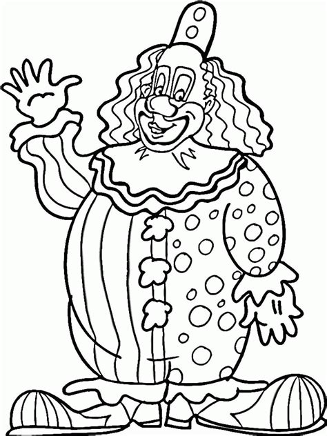 Clown Printable Coloring Pages Coloring Home