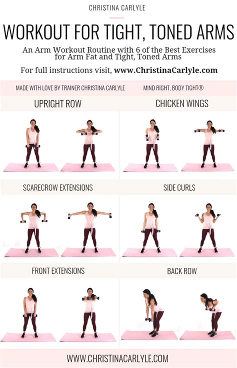 Quick Fat Burning Arm Workout For Tight Toned Arms Christina Carlyle