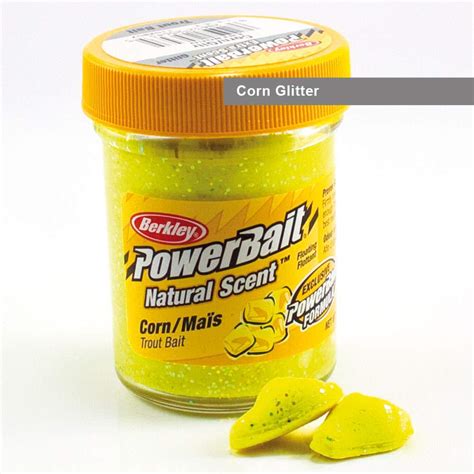 Berkley Powerbait Natural Scent Trout Bait Glitter Corn Glitter
