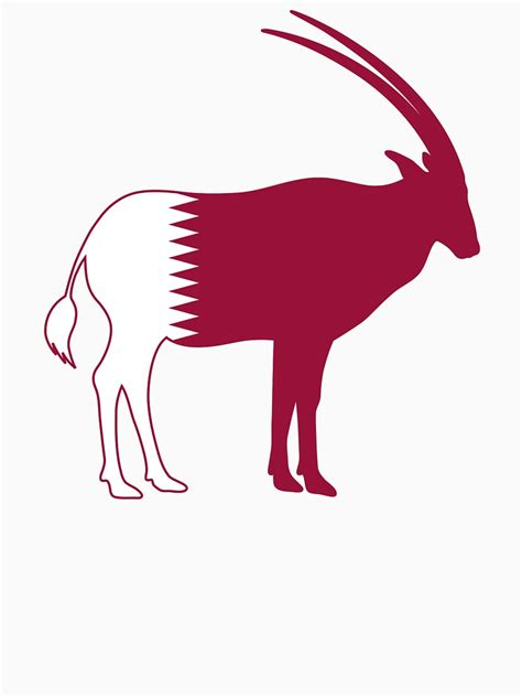 Flag Oryx Of Qatar T Shirt By Fourretout Redbubble