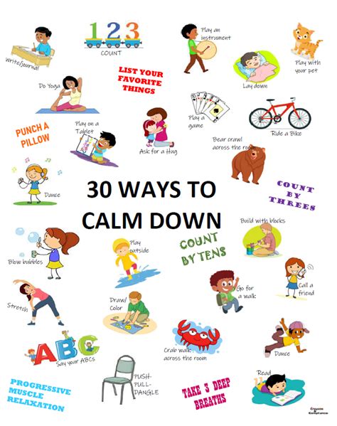 30 Ways To Calm Down For Children How To Do Yoga Helping Kids