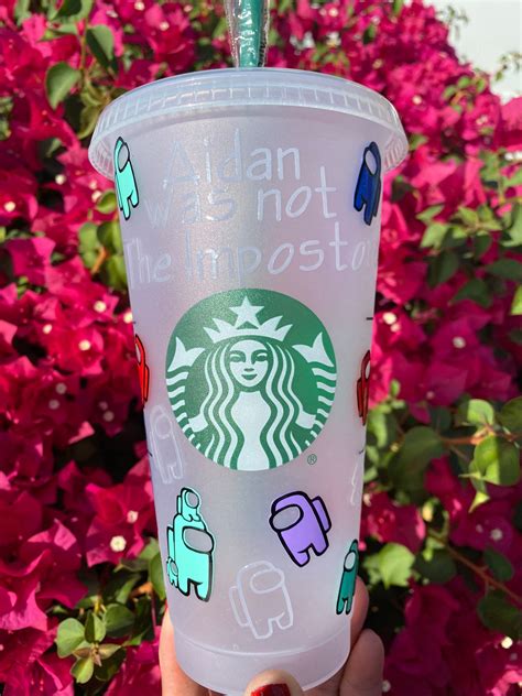 Among Us Customized Starbucks Reusable Cup Etsy