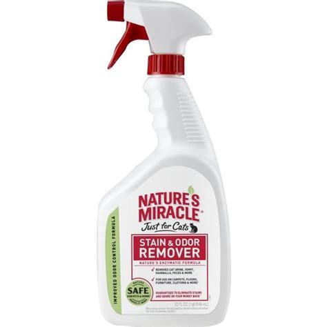 Apparently, you don't even need to start spraying to water from the bottle to get joey's attention. Nature's Miracle 32-fl oz Cat Stain and Odor Remover ...