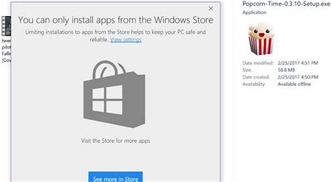 You Can Only Install Apps From The Windows Store In Windows 10