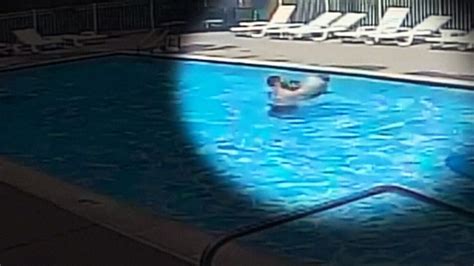 Dramatic Pool Rescue Caught On Camera