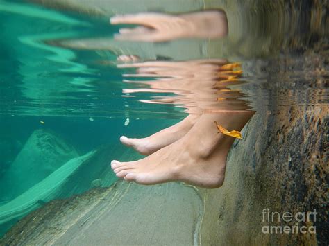 Feet Underwater Photograph By Mats Silvan