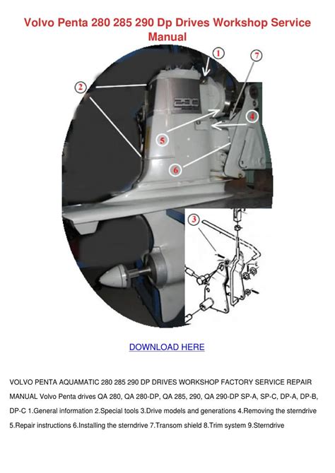 A Comprehensive Guide To Understanding The Volvo Penta 280 Outdrive