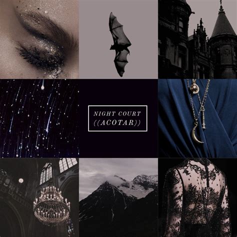 Moodboard Of The Night Court Acotar Series By Sarah J Maas The