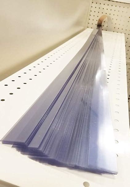 Gondola Shelving Pre Cut Vinyl Insert Strips For Ticket