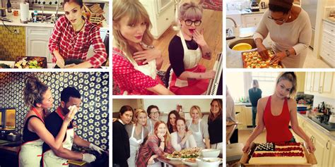 celebrities cooking pictures celebrities in the kitchen instagram photos