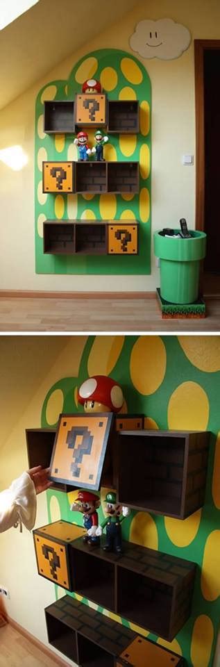Decoración Al Estilo Nintendo Geek Furniture Mario Room Nerd Room