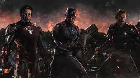 2560x1600 Iron Man Captain America Thor In Avengers Endgame 2560x1600