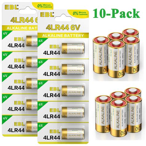 Ebl 6 Volt Battery 4lr44 Dog Collar Batteries 10 Pack 6v Alkaline