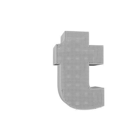 Wireframe Text Effect Letter T 3d Render 16316483 Png