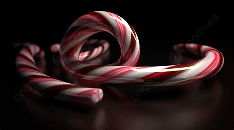 Sweet Candy Cane In 3d Background Candy Cane Christmas Candy