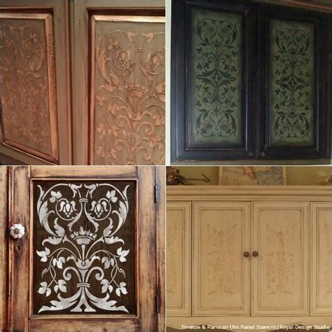 Do you assume kitchen cabinet door design ideas appears to be like nice? 20 DIY Cabinet Door Makeovers with Furniture Stencils ...