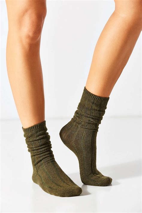 slouchy ribbed sock urban outfitters socks urban