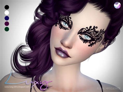 Floral Masquerade Mask By Luxysims3 At Tsr Sims 4 Updates