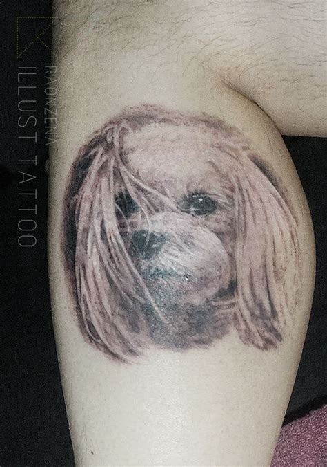 Maltese Tattoo Puppy Tattoo Dog Tattoo By Raonzena Illust Tattoo