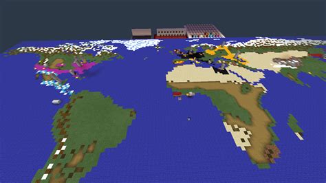 14000 Scale Map Of Earth Smp Earth Map 1 14 Mcpe Maps