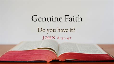 Genuine Faith Do You Have It Logos Sermons