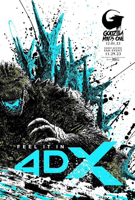 Poster 4dx De Godzilla Minus One