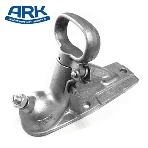 ark 50mm trailer coupling 3 hole zinc bolt on quick release hitch 2000kg adr ebay